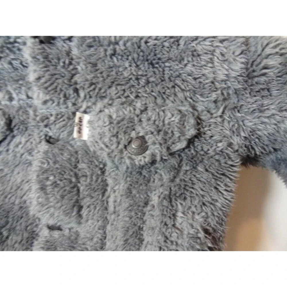 Levi Strauss & CO. Levi Fleece Sherpa Like Snap Up Jacket Baby Toddler 12Mo